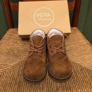 Pepa London Suede Toddler Boy Shoes - Size 10 US/27 EU